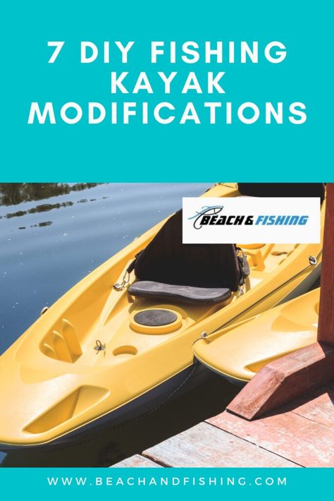 Kayak Modifications Diy, Kayak Accessories Diy, Fishing Kayak Mods, Fishing Kayak Ideas, Kayak Hacks, Kayak Fishing Rod Holder, Kayak Rod Holder, Kayak Diy, Kayak Modifications