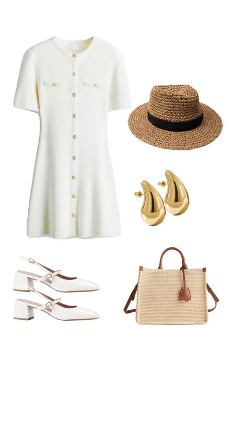 Embrace the essence of old money elegance with these effortlessly stylish white outfits! 👗 Old Money Formal Dress, Look Old Money, Old Money Outfit, Money Outfit, Head Wear, Trip Ideas, Vintage Glamour, White Outfits, Old Money