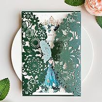 Pearl Wedding Invitations, Wedding Invitations Card, Quince Invitations, Butterfly Invitations, Green Invitations, Invitations Card, Quinceanera Ideas, Multi Colored Flowers, Wedding Invitation Card Design