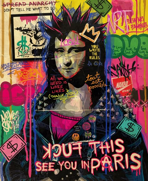 Images Pop Art, Alphabet Graffiti, Art Punk, Mr Brainwash, Arte Punk, Graffiti Alphabet, Jeff Koons, Pop Art Portraits, Punk Art