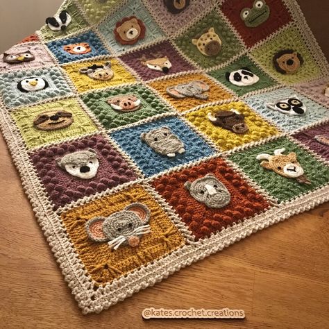 Crochet Blanket Animals, Aesthetic Crochet Blanket, Crochet Blanket Free, Crochet Kids Blanket, Colorful Baby Blanket, Crochet Square Blanket, Crochet Baby Gifts, Granny Square Crochet Patterns Free, Colorful Baby