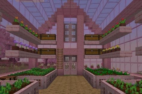 Pink Minecraft, Minecraft Garden, Rumah Minecraft Sederhana, Minecraft Mansion, Minecraft Structures, Minecraft House Ideas, Bangunan Minecraft, Minecraft House Plans, Minecraft Farm