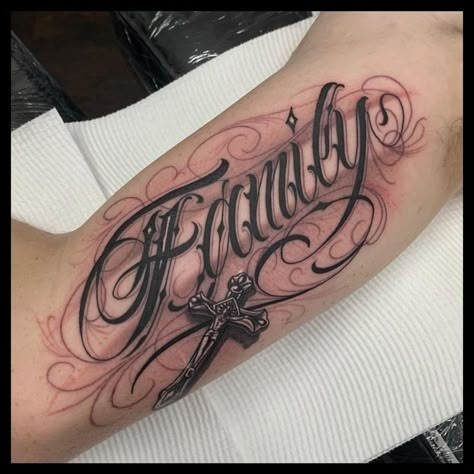 Tattoos Cross, Tattoo Artists Near Me, Lettering Tattoos, Tattoos Dragon, Tattoo Lettering Design, Family Tattoo Designs, Tattoo Lettering Styles, Calligraphy Tattoo, Writing Tattoos