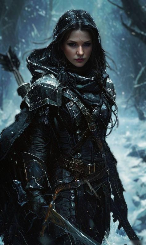 Winter Warrior Outfit, Female Archer Aesthetic, Knight Girl Aesthetic, Female Warrior Outfit Medieval, Fantasy Warrior Aesthetic, Female Hunter Aesthetic, Princess Warrior Aesthetic, Warrior Aesthetic Female, Female Warrior Aesthetic