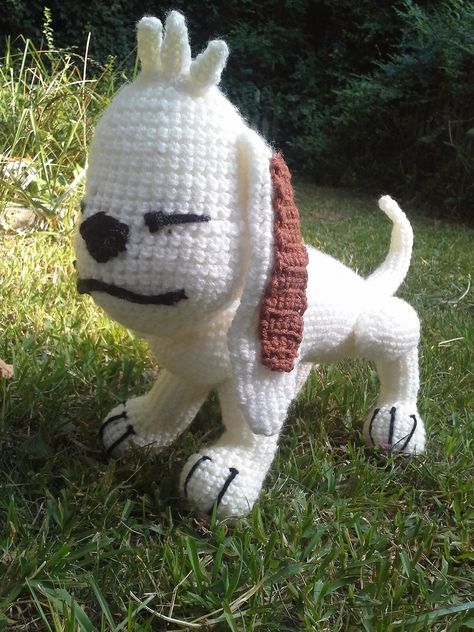 Naruto Amigurumi, Dog Amigurumi, Amigurumi Dog, Beading Jewelery, Cute Little Puppies, Anime Crafts, Crochet Cross, Fun Crochet Projects, Yarn Projects