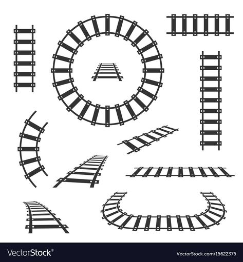 Railway Track Drawing, Train Track Tattoo Ideas, Train Tracks Tattoo, Simple Train Tattoo, Road Illustration, Train Tattoo, Road Drawing, For Loco, Scene Tattoo