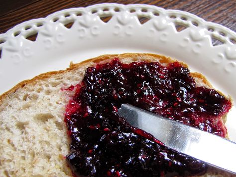 Bumbleberry Jam, Mennonite Girls Can Cook, Jam Sandwich, Fruit Or Vegetable, Canning Pickles, Canning Jam, Berry Jam, Blackberry Jam, Jams And Jellies