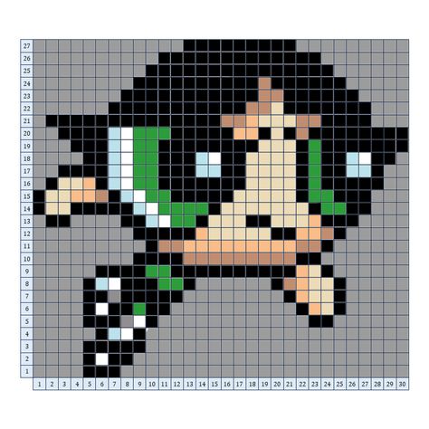 You can make it on 30x30 grid. Alpha Patterns 30x30, 30x30 Pixel Art Grid, 32 By 32 Pixel Art Grid, Pixel Art 30x30 Grid, 30x30 Pixel Art, Pixel Art 32x32 Grid, 32x32 Pixel Art Grid, Melt Beads Patterns, Crochet Graphs