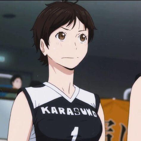 #haikyuu #karasuno #michimiya Haikyuu Female Characters, Karasuno Girls Team, Michimiya Yui, Haikyuu Girls, Character Icons, Female Drawing, Haikyuu Karasuno, Volleyball Anime, Haikyuu 3