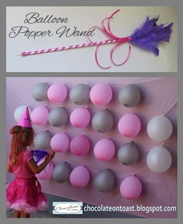 Balloon Popper Wand Game... hide prices inside the balloons and have the kids try one by one. some may say: try again Princess Party Games, Pony Birthday Party, My Little Pony Birthday Party, Princess Theme Birthday, Little Pony Birthday Party, My Little Pony Party, Princess Tea Party, Barbie Birthday Party, Cinderella Birthday