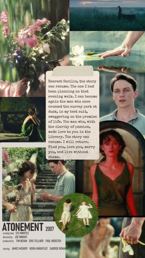 Atonement Movie Aesthetic, Atonement Fanart, Atonement Aesthetic Wallpaper, Atonement Wallpaper, Atonement Art, Atonement Aesthetic, Atonement Quotes, Atonement 2007, Atonement Movie