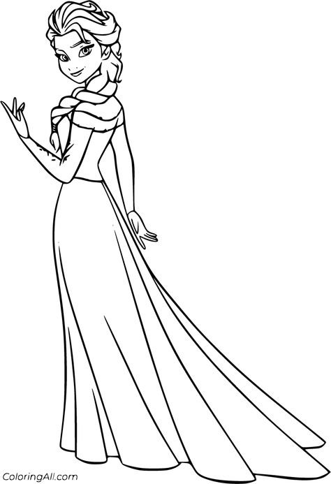 42 free printable Elsa coloring pages in vector format, easy to print from any device and automatically fit any paper size. Elsa Outline, Elsa Drawing Easy, Elsa Drawing, Frozen Drawings, Sweets Clipart, Elsa Coloring, Elsa Coloring Pages, Frozen Coloring Pages, Disney Princess Coloring Pages