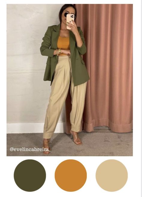 Earthy Office, Deep Autumn Palette, Autumn Color Palette Fashion, Office Styling, Colour Combinations Fashion, Deep Winter, Soft Autumn, Casual Day Outfits, Formal Outfits