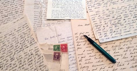 Old Letters Offer Clues to a Family Mystery  ||  A basement discovery gives the author insight into her father—and into a sadly vanishing form of personal communication. https://www.wsj.com/articles/old-letters-offer-clues-to-a-family-mystery-1524449400 Wife Poems, Academic Aesthetic, Poems For Him, Old Letters, Best Mysteries, Romantic Gestures, Vintage Lettering, Colleen Hoover, Novel Writing