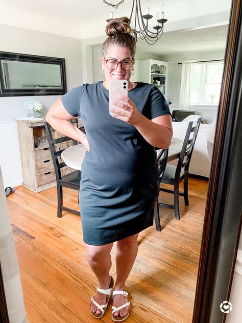 Love this black tshirt dress from Target plus size Ava & Viv line! It’s comfortable and cute. Dress it up or down. Follow my shop on the @shop.LTK app to shop this post and get my exclusive app-only content! #liketkit #LTKunder50 #LTKcurves #LTKfamily @shop.ltk http://liketk.it/3lUFY Plus Size T Shirt Dress, Black Tshirt Dress, White Tshirt Dress, Plus Size Shorts, Great T Shirts, Dress Outfit, Cute Dress, Cute Tshirts, Plus Size T Shirts