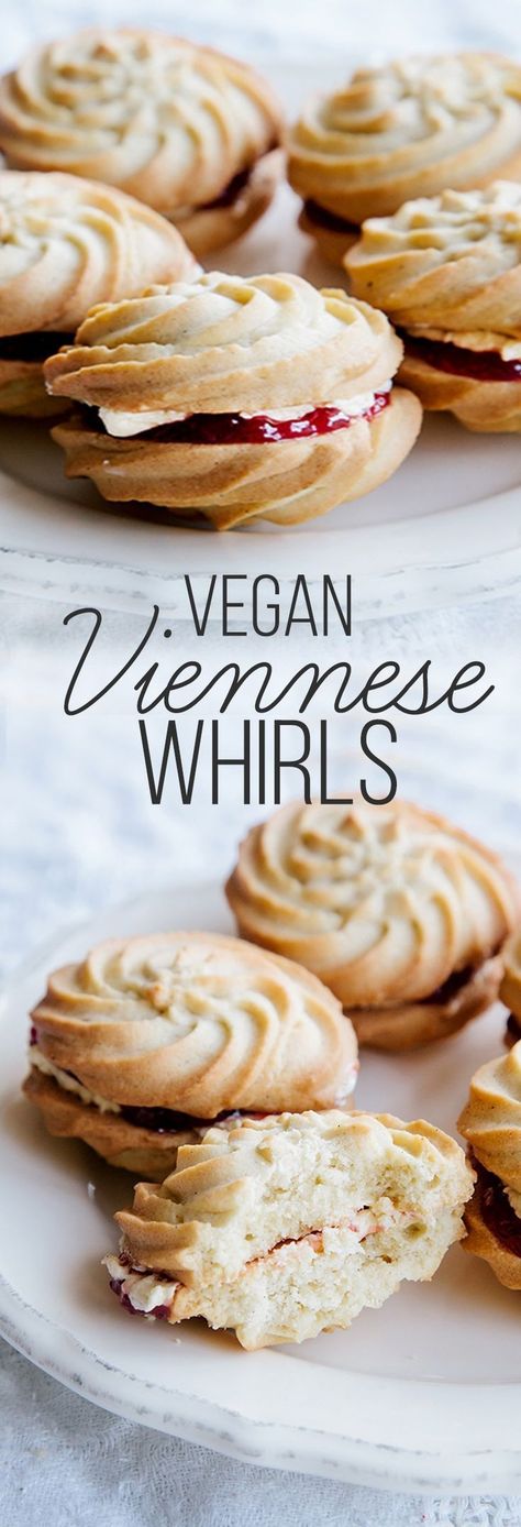 Vegan Viennese Whirls Sheet Desserts, Desserts Nutella, Healthy Vegan Dessert, Viennese Whirls, Cake Sheet, Patisserie Vegan, Vegan Buttercream, Vegan Biscuits, Dessert Oreo