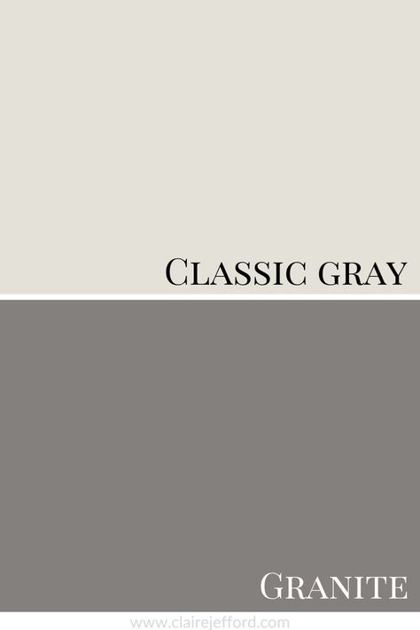 Trying to find a great neutral colour palette? Check out this colour combination featuring Benjamin Moore's Classic Gray Benjamin Moore Paint Colors Gray, Benjamin Moore Kitchen, Navy Accent Walls, Warm Grey Paint Colors, Benjamin Moore Classic Gray, Best Gray Paint Color, Warm Gray Paint, Benjamin Moore Gray, Gray Colour