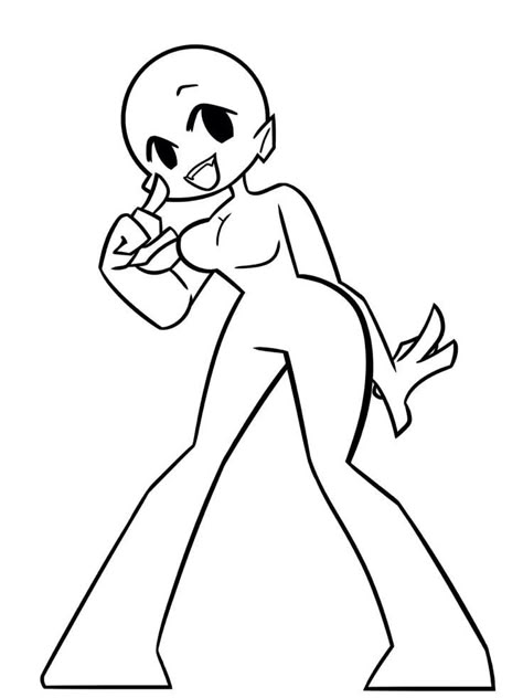 Back Base Drawing, Gacha Pose Drawing, Villain Body Base, Unknown Spy Body Base, Good Drawing Poses, Zombie Base Drawing, Oc Bases Female, Move Yo Body Base, Scott Pilgrim Body Base