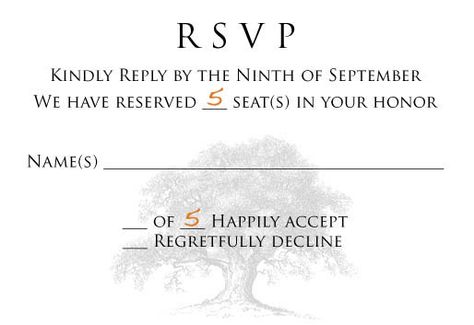 how to word rsvp card so the guests know how many can come with them. Beyond GREAT idea! Reserved Seating Wedding, Rsvp Wording, Wedding Rsvps, Pocketfold Invitations, When I Get Married, Future Mrs, Invitation Wording, Rsvp Wedding Cards, Wedding Rsvp