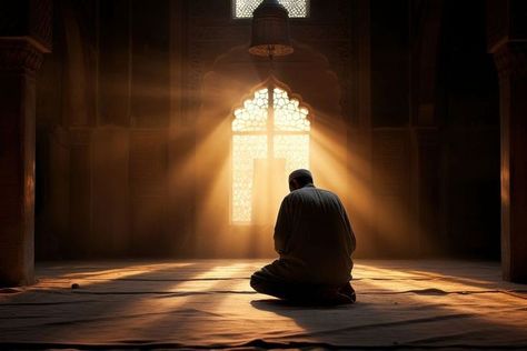 Islamic Landscape, Praying Muslim, Pray Muslim, Men Praying, Muslim Praying, Mosque Interior, Sultan Ahmed Mosque, Islamic Photography, Islam Prayer