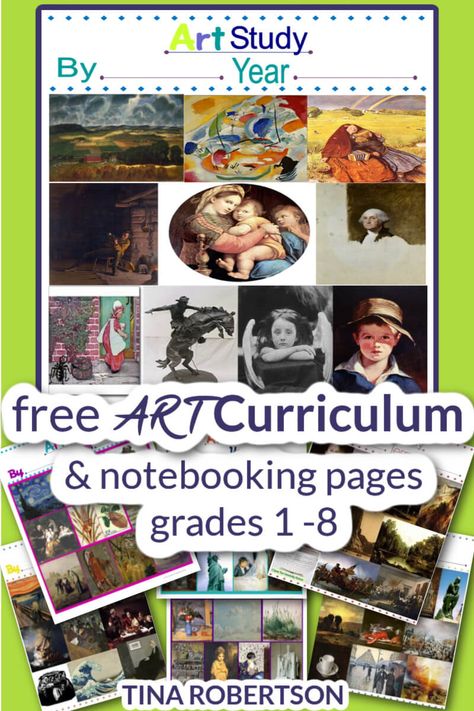 2nd Grade Homeschool, Homeschool Art Curriculum, Art Unit, Notebooking Pages, Homeschool Music, Artist Study, 2nd Grade Art, Art Curriculum, Meaningful Art