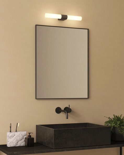 Bathroom Light Ideas, Bathrooms Classic, Modern Bathroom Design Lighting, Amazon Bathroom Decor, Hot Pink Bathroom, Bathroom Mirror Light, Small Bathroom Mirrors, Modern Design Elements, Classic Modern Design