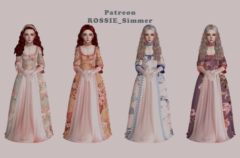 Rossie_Simmer Sims 4 Regency Mod, Sims Royal Cc, Sims Regency, Regency Sims 4, Sims 4 Medieval Royal Cc, Sims 4 Sifix Recolor, Sifix Sims 4 Cc, Sims 4 Cc Medieval Clothes, Sims 4 Regency Dress