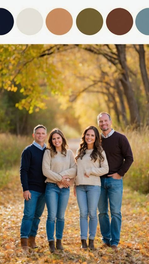 Discover the perfect fall family pictures outfits for 2024 From casual to jeans black to outdoor olive green to neutral we have the best ideas for your family photos Explore blues mom's favorite mustard yellow and more Capture unforgettable moments with these stylish and trendy outfit inspirations Family Pictures With Jeans, Olive Green Black And Tan Family Pictures, Navy Green Mustard Family Photos, Green Black Gray Family Pictures, Fall Family Photos Blue And Green, Fall Family Photos Color Scheme 2024, Fall Family Photo Outfits Color Combos, Fall Family Outfits, Trendy Outfits Inspiration