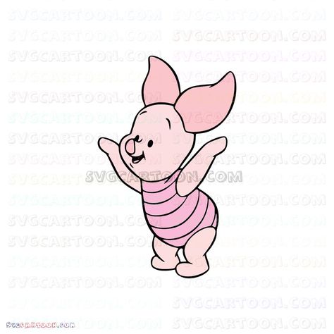 Cute Piglet Winnie The Pooh, Piglet Tattoo, Piglet Drawing, Pooh Bebe, Baby Piglet, Pooh Svg, Winnie The Pooh Drawing, Piglet Winnie The Pooh, Baby Disney Characters