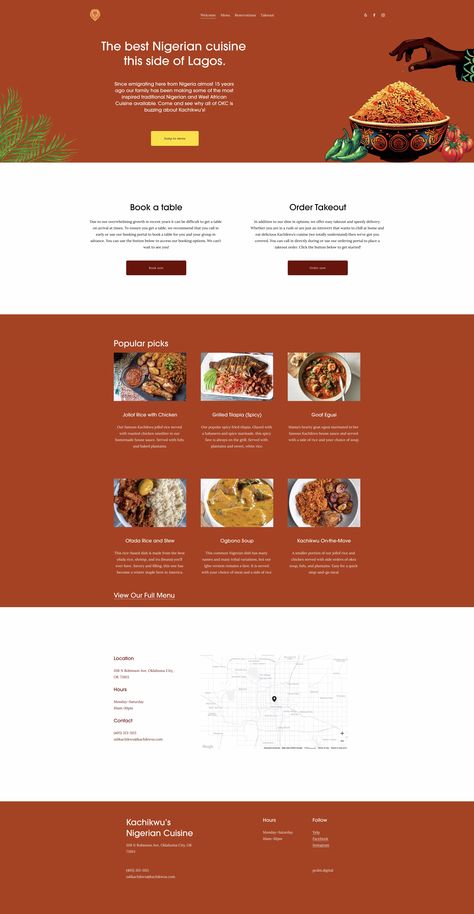 Nigerian Restaurant, Case Study Design, Study Design, Site Design, Restaurant Decor, Room Interior, Case Study, A Table, Website Design