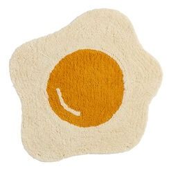 Ivory and Yellow Sunny-Side Up Egg Shaped Bath Mat Cute Rugs, Trending Home Decor, Room Mood Board, Bathroom Rugs And Mats, Craft Night, Dream Apartment, Egg Shape, Kitchen Inspo, Fried Egg