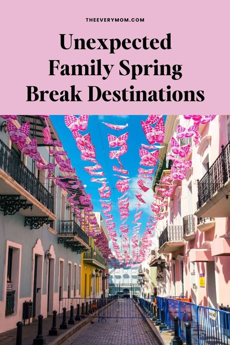 Hunting for unexpected spring break destinations for families? Look no further than this list of unique spots for a memorable getaway. Spring Break For Families, Best Family Spring Break Vacations, Spring Break Trip Ideas, Cheap Spring Break Destinations, Best Spring Break Vacations With Kids, Spring Break Trips For Families, Spring Break Vacation Ideas, Spring Break Vacations With Kids, Spring Break Family Vacations