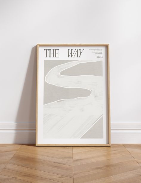 Simple Biblical Art, Minimalist Christian Artwork, Jesus Is The Way The Truth And The Life, Room Frames, Bible Poster, Faith Based Art, Modern Christian Art, Christian Poster, Apartment Vibes