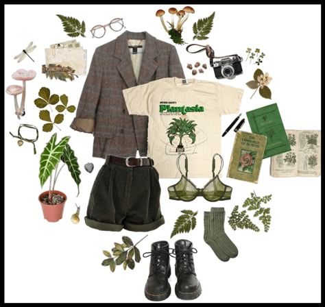 the botanist Outfit | ShopLook Botany Aesthetic Outfit, Artistcore Outfits, Florist Outfit Style, Botanist Aesthetic Outfit, Botanist Outfit, Gardener Aesthetic Outfit, Botanist Aesthetic, Horticulture Garden, Black Fountain