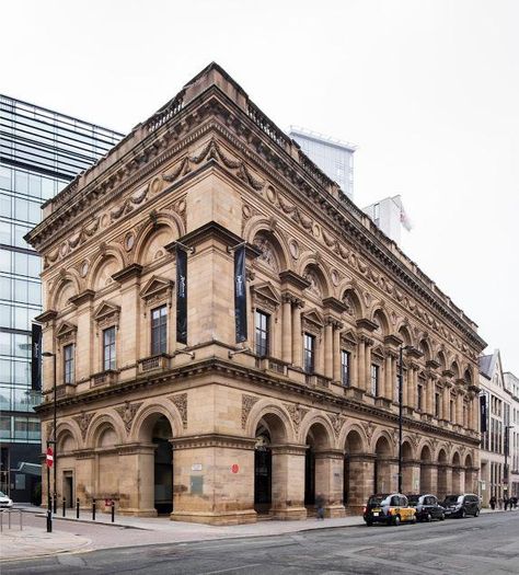 Architecture Basics, 2 Point Perspective City, Manchester Architecture, Paris Vibe, Perspective Pictures, Architecture Reference, Midland Hotel, Roof Cap, Paris Vibes