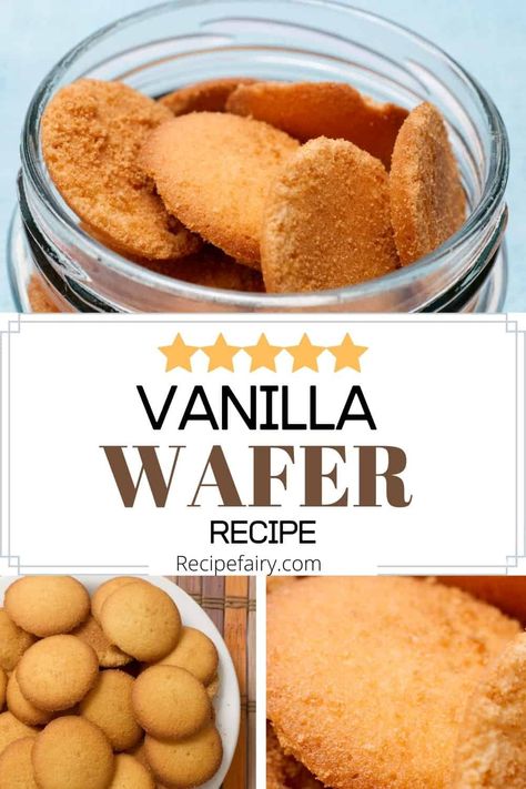 How To Make Wafer Cookies, Vanilla Wafer Cookies Recipe, Vanilla Wafer Cookie Recipe, Homemade Vanilla Wafer Cookies, Homemade Vanilla Wafers Recipe, Wafer Cookies Recipe, Nilla Wafer Recipes, Wafer Recipe, Wafer Cookie Recipe