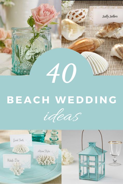 Beach Wedding Center Piece Ideas, Simple Beach Centerpieces Wedding, Wedding On The Beach Decoration, Wedding Table Decorations Beach Theme, Beach Wedding Round Table Decor, Diy Beach Wedding Centerpieces, Wedding Centerpieces Beach Theme, Beach Theme Wedding Reception Tables Centerpiece Ideas, Simple Beach Wedding Table Decor