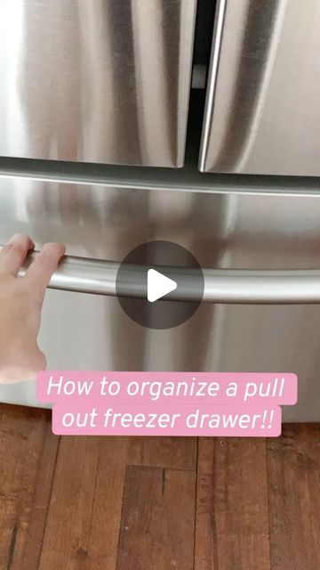 Organizing Drawer Freezer, How To Organize Freezer, Stand Up Freezer Organization Ideas, Fridge Organization Realistic, Deli Drawer Organization, Pull Out Freezer Organization, Drawer Freezer Organization Ideas, Organize Freezer Drawer, Freezer Organization Drawer