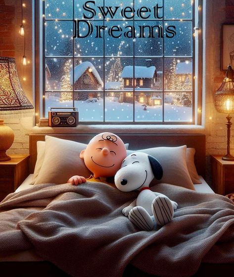 Snoopy Bedtime, Good Night Snoopy, Snoopy Sleeping, Sweet Dreams Pictures, Goodnight Snoopy, Night Stickers, Good Night Qoutes, Dream Sleep, Have A Sweet Dream