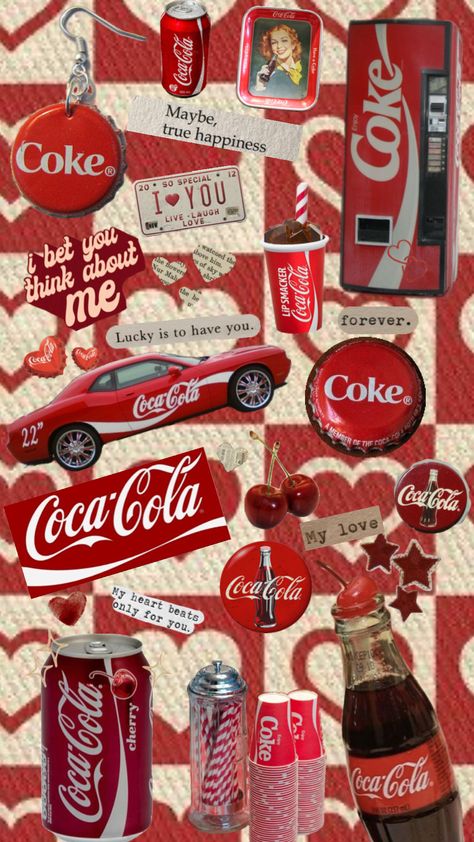 Coca Cola #cocacola #red #wallpaper #fyp Cola Wallpaper, Coca Cola Wallpaper, Cherry Baby, Coke Cola, Lip Smackers, Diet Coke, True Happiness, Dr Pepper, Red Wallpaper