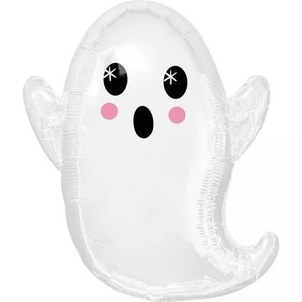 Air-Filled Classic Halloween Ghost Foil Balloon, 17in x 19in Halloween Shower Ideas, Classroom Halloween Party, Halloween Balloons, Halloween Tableware, White Ghost, Classic Halloween, Ghost Decoration, Halloween Store, Friendly Ghost