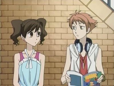 Hikaru and Haruhi   Anime- Ouran High School Host Club Anime Shuffle, Haruhi X Hikaru, Hikaru X Haruhi, Hikaru Hitachiin, Hikaru And Kaoru, Hitachiin Twins, The Host Club, School Rumble, Kiss Kiss Fall In Love