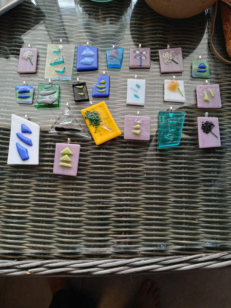 #fusedglass #glassfusing Fused Glass Jewelry Ideas, Fused Glass Pendant, Almost Ready, Fused Glass Jewelry, Jewelry Pendants, Glass Jewelry, Glass Pendants, Fused Glass, Jewelry Ideas