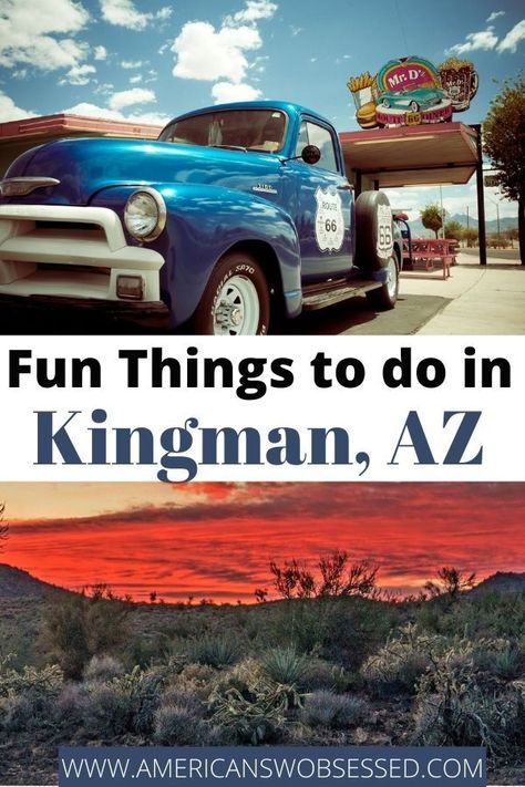 Are you looking for things to do while in Kingman Arizona? There are a lot of Fun Kingman Tourist Attractions you should check out! Click through to find out what to do in Kingman. Southwest Travel, Arizona Adventure, Kingman Arizona, Arizona Vacation, Visit Arizona, West Coast Road Trip, International Travel Tips, Vacation Usa, Arizona Travel