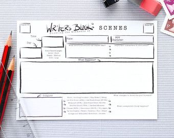 Writer's Block Scene Cards | Pack of 60 | A6 size | Scene Template | Develop your Scenes or Chapters | Author & Writer's Tool Writers Block Tips, Scene Template, Writer Ideas, Book Merchandise, Writing Websites, National Novel Writing Month, Writer Gifts, Books Writing, Christian Fiction