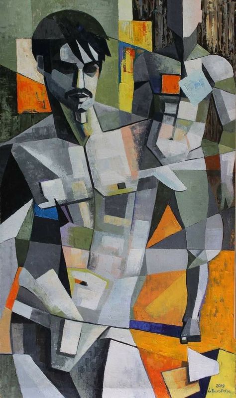 Masculine Art, Male Body Art, Cubist Art, Cubism Art, Art Of Man, Queer Art, Male Art, Cubism, Art Oil