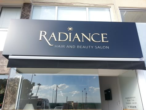 OUTDOOR SIGN Hair Salon Signs Store Fronts, Salon Outdoor Signs, Hair Salon Exterior Design, Salon Signage Outdoor, Salon Sign Board Design, Salon Signs Store Fronts, Hotel Signage Exterior, Sign Board Design Store Fronts, Hair Salon Exterior