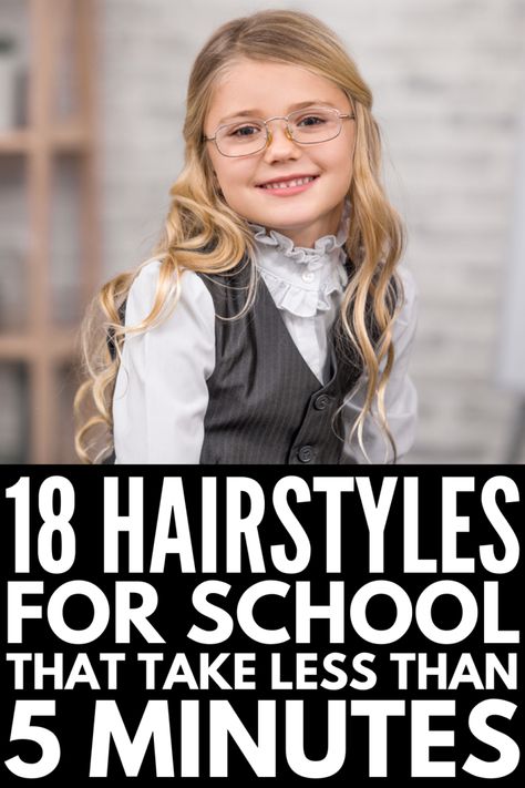 Rise and Shine! 18 Easy 5-Minute School Hairstyles for Kids - Meraki Lane School Picture Hairstyles, School Hairstyles For Kids, Picture Day Hair, 5 Minute Hairstyles, Cute Hairstyles For School, Girls Hairstyles Easy, Easy Hairstyles For School, Easter Hairstyles For Kids, Going Out Hairstyles