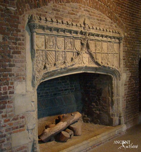 Castle Fireplace, Merlin Aesthetic, Castle Interiors, Castles Interior, Fire Places, Faux Fireplace, Corner Fireplace, Stove Fireplace, Hearth And Home