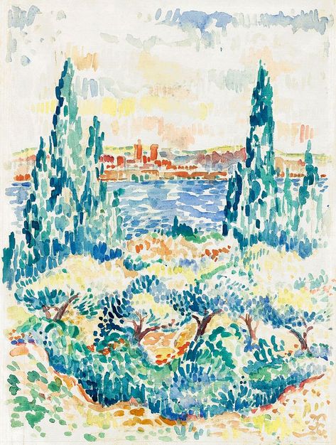 Antibes (1907) painting in high resolution by Henri-Edmond Cross. Original from The Art Institute of Chicago. Digitally enhanced by rawpixel. | free image by rawpixel.com / The Art Institute of Chicago (Source) Henri Edmond Cross, Oil Painting Nature, Free Illustration Images, The Art Institute Of Chicago, Art Institute Of Chicago, Download Free Images, Botanical Illustration, Free Image, High Resolution